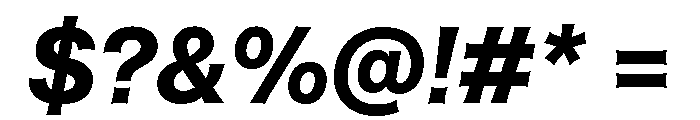 ABCHelveesti BoldItalic Font OTHER CHARS