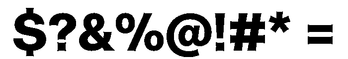 ABCHelveesti Heavy Font OTHER CHARS