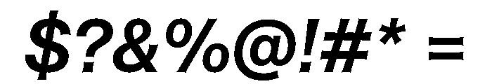 ABCHelveesti MediumItalic Font OTHER CHARS