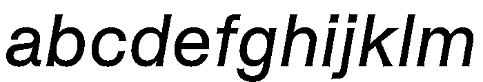 ABCHelveesti RegularItalic FONT