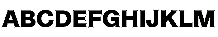 ABCHelveestiSpikes Black Font UPPERCASE