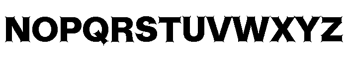 ABCHelveestiSpikes Black Font UPPERCASE