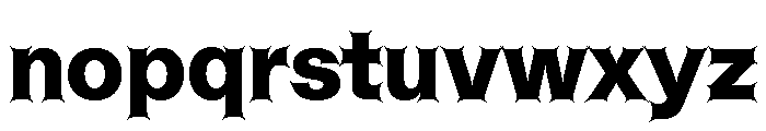 ABCHelveestiSpikes Black Font LOWERCASE