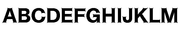 ABCHelveestiSpikes Bold Font UPPERCASE