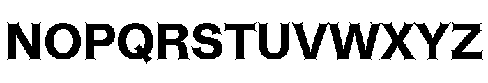 ABCHelveestiSpikes Bold Font UPPERCASE