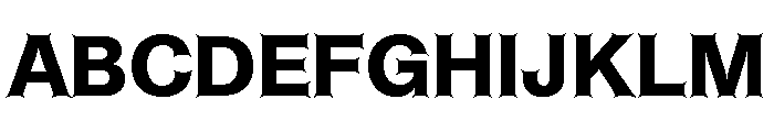 ABCHelveestiSpikes Heavy Font UPPERCASE