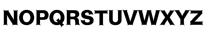 ABCHelveestiSpikes Heavy Font UPPERCASE