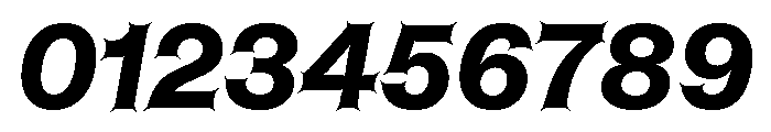 ABCHelveestiSpikes HeavyItalic Font OTHER CHARS