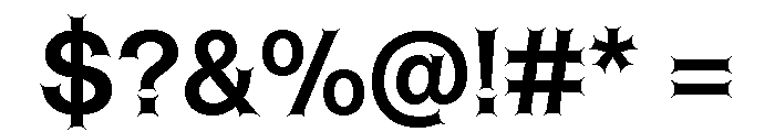 ABCHelveestiSpikes Medium Font OTHER CHARS