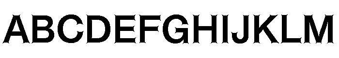 ABCHelveestiSpikes Medium Font UPPERCASE