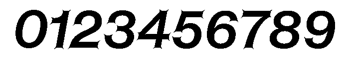 ABCHelveestiSpikes MediumItalic Font OTHER CHARS