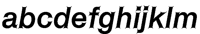 ABCHelveestiSpikes MediumItalic FONT