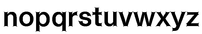 ABCHelveestiSpikes Medium Font LOWERCASE