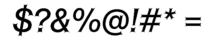 ABCHelveestiSpikes RegularItalic Font OTHER CHARS