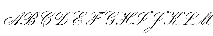 ABCHoneymoonVariable Regular Font UPPERCASE