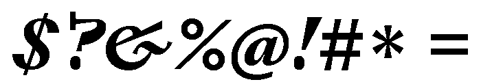 ABCLaica BoldItalic Font OTHER CHARS