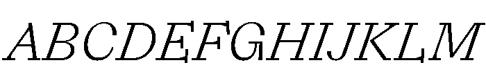 ABCLaica BookItalic Font UPPERCASE
