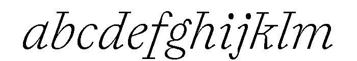 ABCLaica LightItalic FONT