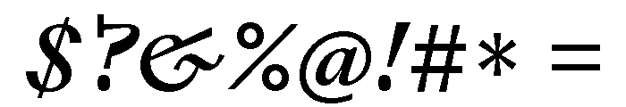 ABCLaica MediumItalic Font OTHER CHARS