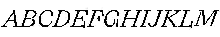 ABCLaica RegularItalic Font UPPERCASE