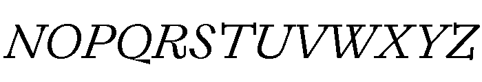 ABCLaica RegularItalic Font UPPERCASE