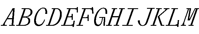 ABCLaicaMono BookItalic Font UPPERCASE