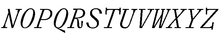 ABCLaicaMono BookItalic Font UPPERCASE