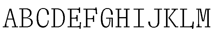 ABCLaicaMono Light Font UPPERCASE