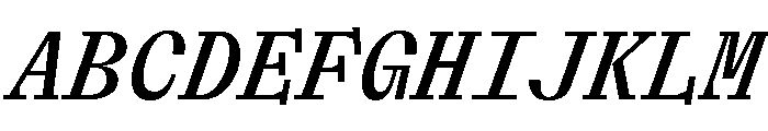 ABCLaicaMono MediumItalic Font UPPERCASE