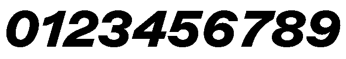 ABCMarfa BlackItalic Font OTHER CHARS