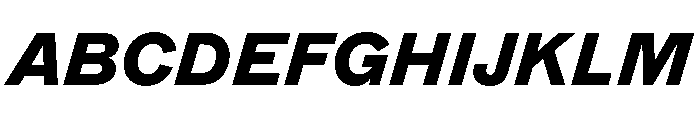 ABCMarfa BlackItalic Font UPPERCASE