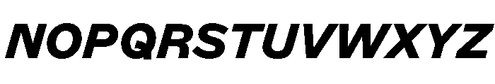 ABCMarfa BlackItalic Font UPPERCASE