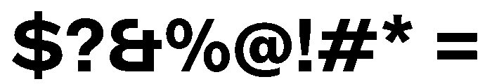 ABCMarfa Bold Font OTHER CHARS