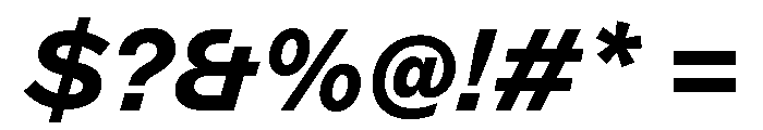 ABCMarfa BoldItalic Font OTHER CHARS