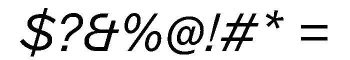 ABCMarfa LightItalic Font OTHER CHARS