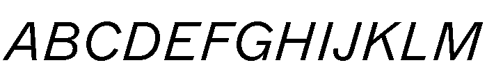 ABCMarfa LightItalic Font UPPERCASE