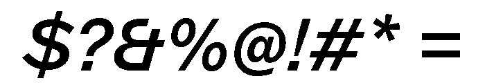 ABCMarfa MediumItalic Font OTHER CHARS