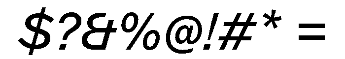 ABCMarfa RegularItalic Font OTHER CHARS
