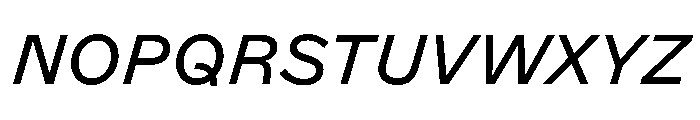 ABCMarfa RegularItalic Font UPPERCASE