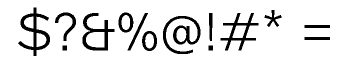 ABCMarfa Thin Font OTHER CHARS