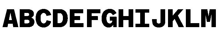 ABCMarfaMono Black Font UPPERCASE