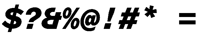 ABCMarfaMono BlackItalic Font OTHER CHARS