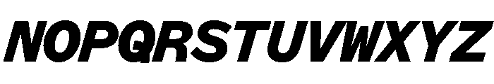 ABCMarfaMono BlackItalic Font UPPERCASE