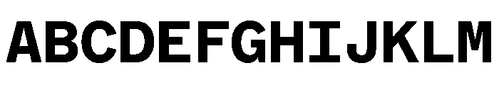ABCMarfaMono Bold Font UPPERCASE
