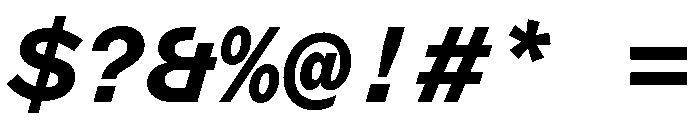 ABCMarfaMono BoldItalic Font OTHER CHARS