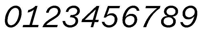 ABCMarfaMono LightItalic Font OTHER CHARS