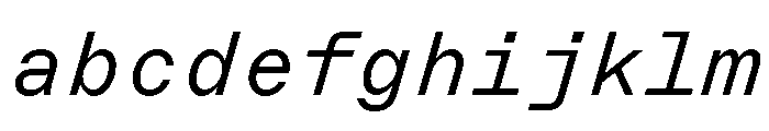 ABCMarfaMono LightItalic FONT