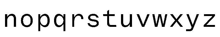 ABCMarfaMono Light Font LOWERCASE