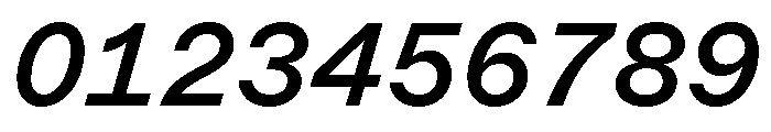 ABCMarfaMono MediumItalic Font OTHER CHARS