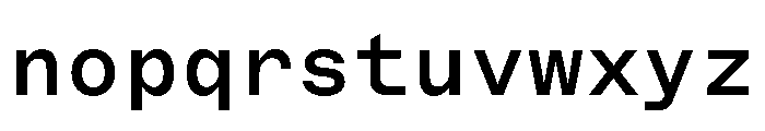 ABCMarfaMono Medium Font LOWERCASE